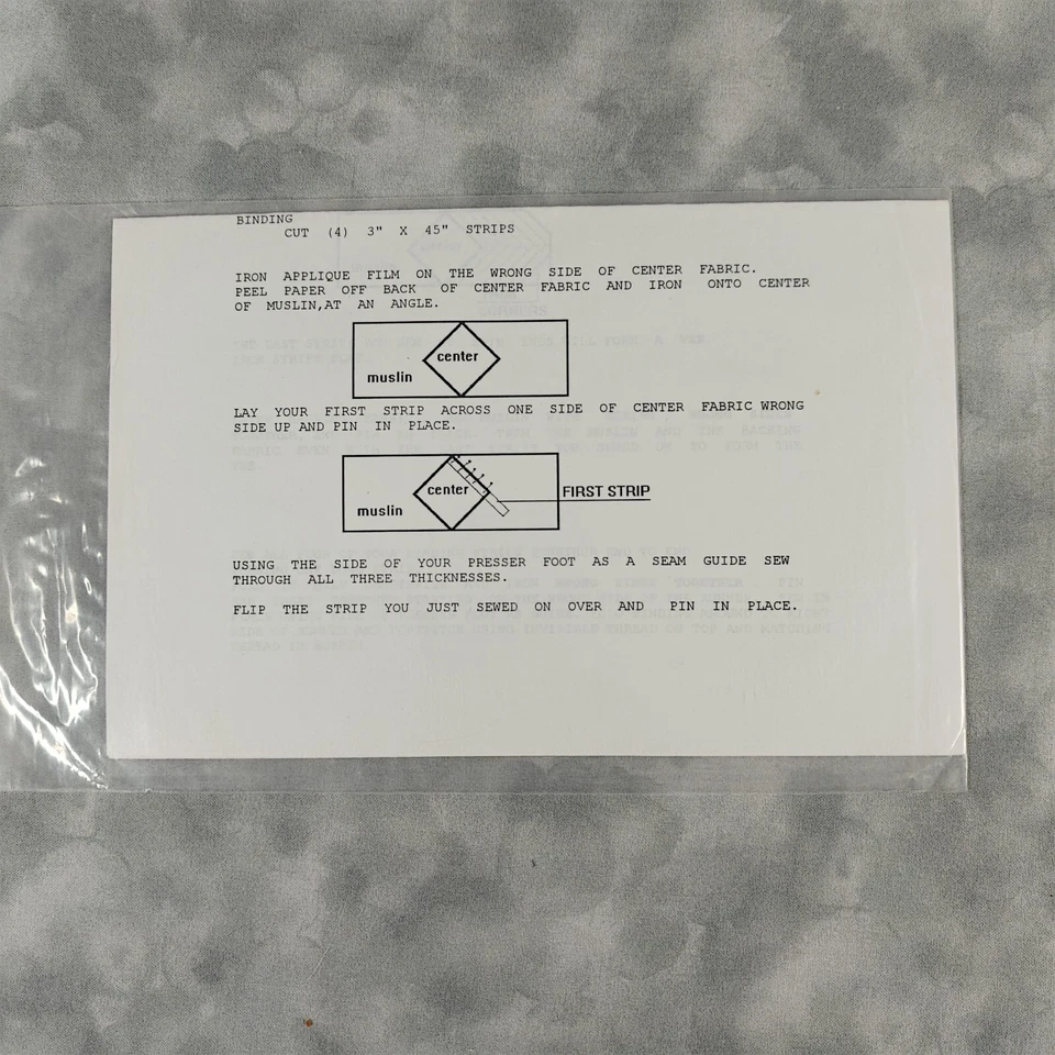 🧵 Vintage 1994 Heirloom Table Runner Quilt Pattern 📜 - Image 2 of 3