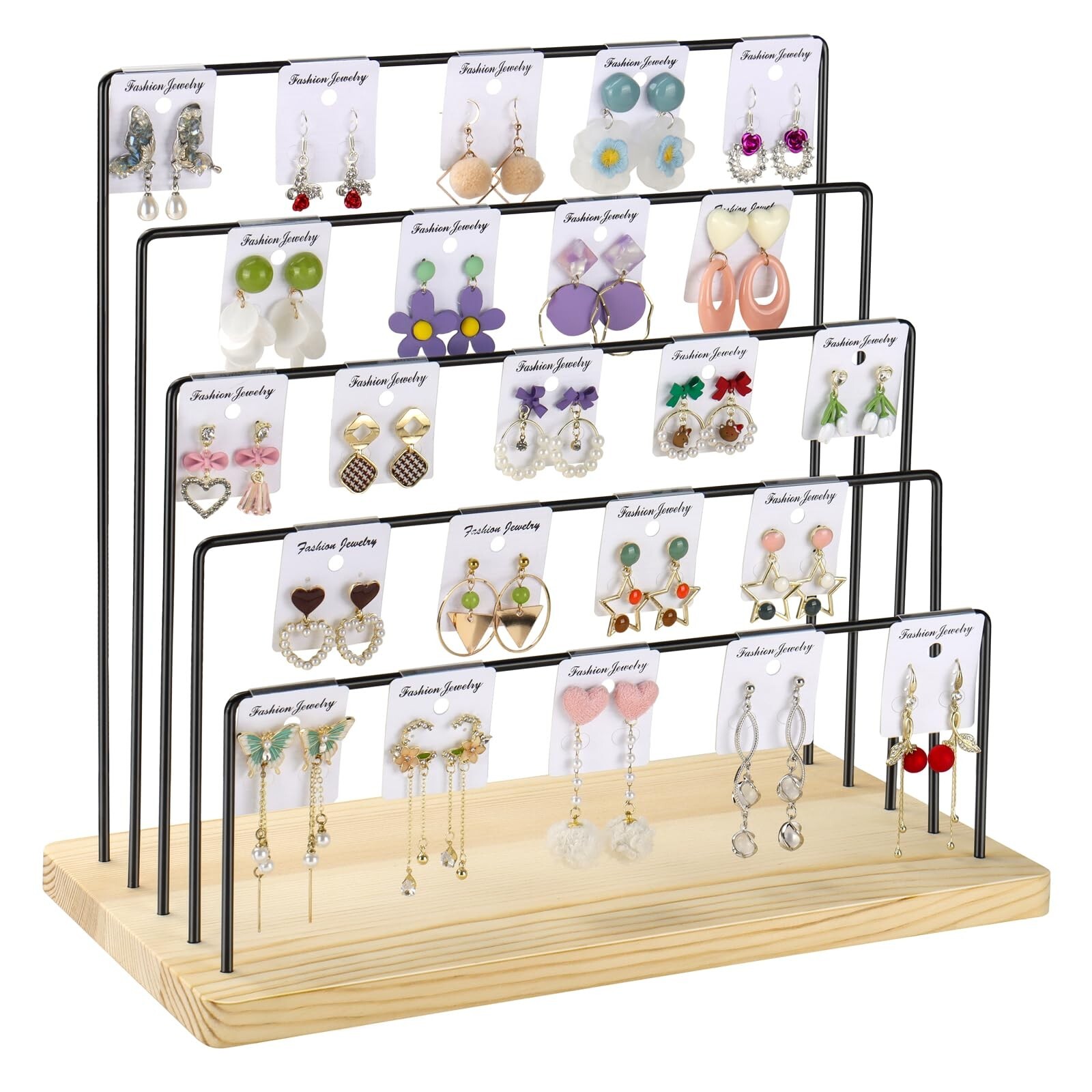 5-Tier Earring Display Stand for Jewelry Selling or Organizing