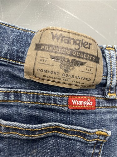 Boys Wrangler Classic Straight Blue Jeans Size 7 Slim - Picture 3 of 5