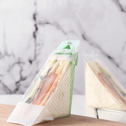 100pcs Transparent Disposable Sandwich Packaging Bag Birthday Party - Picture 12 of 16