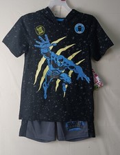 MARVEL Black Panther Boys Hoodie and shorts outfit set. NWT size 7