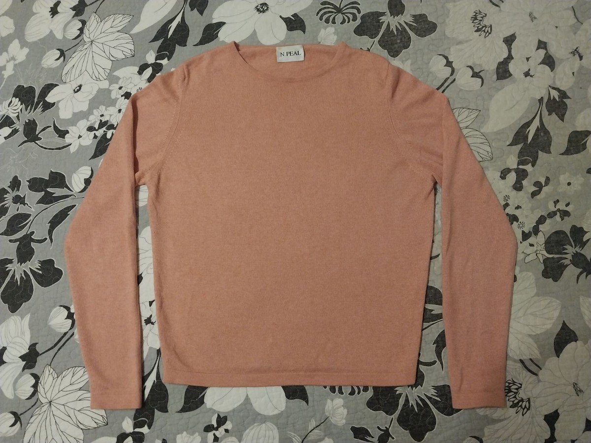 Womens Cashmere/Silk Pink Sweater Jumper Size M