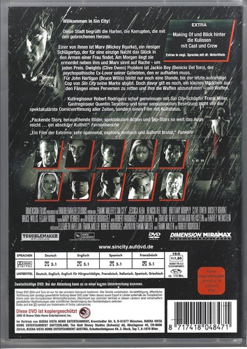SIN CITY - Thriller der Extraklasse mit Weltstarbesetzung - FSK 18 - Neuwertig - Imagen 2 de 2