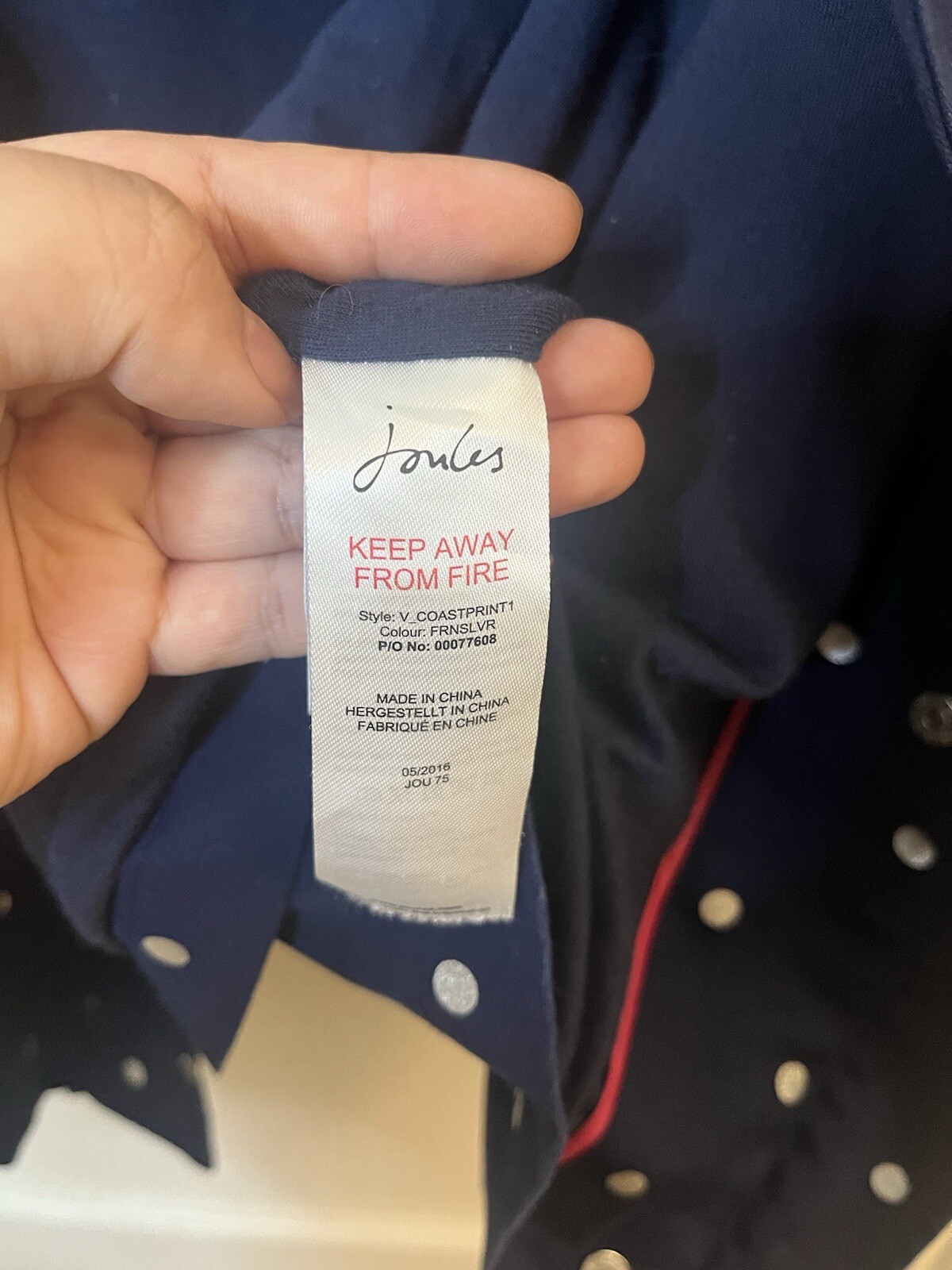 Joules  Right As Rain Coast Blue Casual Hooded Jacket UK12 image 8