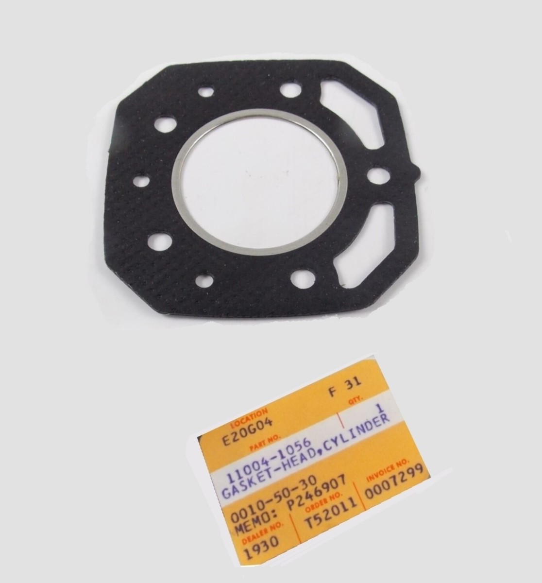 くー NOS OEM KAWASAKI 1982-1983 KX125 GASKET SEAL CYLINDER HEAD 11004