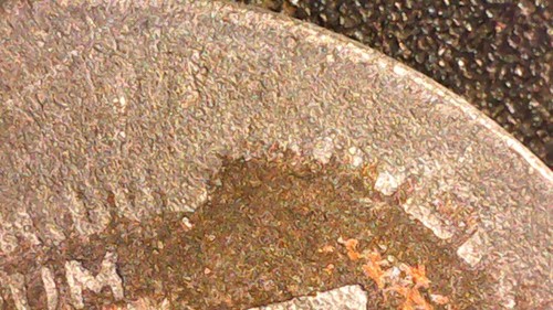 1986 Wide AM no Mintmark Lincoln Cent / Penny Struck on a Dime Planchet of 2.0 G - Picture 16 of 20