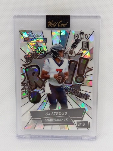 Carte C.J. Stroud RC Blue 2023 Wild Card Allumination Comix #AC-CS – Houston Texans