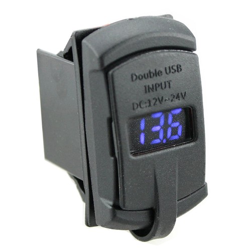 4 In 1 Marine Switch Panel, 12V 4.2A Dual USB Charger Socket Power - Foto 10