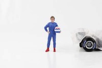 1:18 Figur F1 Racing Legend 80S Fahrer B Blauer Anzug WeißEr Helm American Diora
