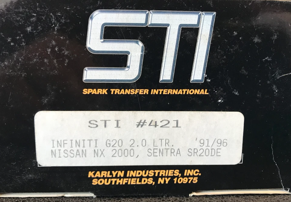 Juego de cables de bujías Karlyn/STI - 421 - para Infiniti G20 / Nissan NX y Sentra Foto 2 de 4