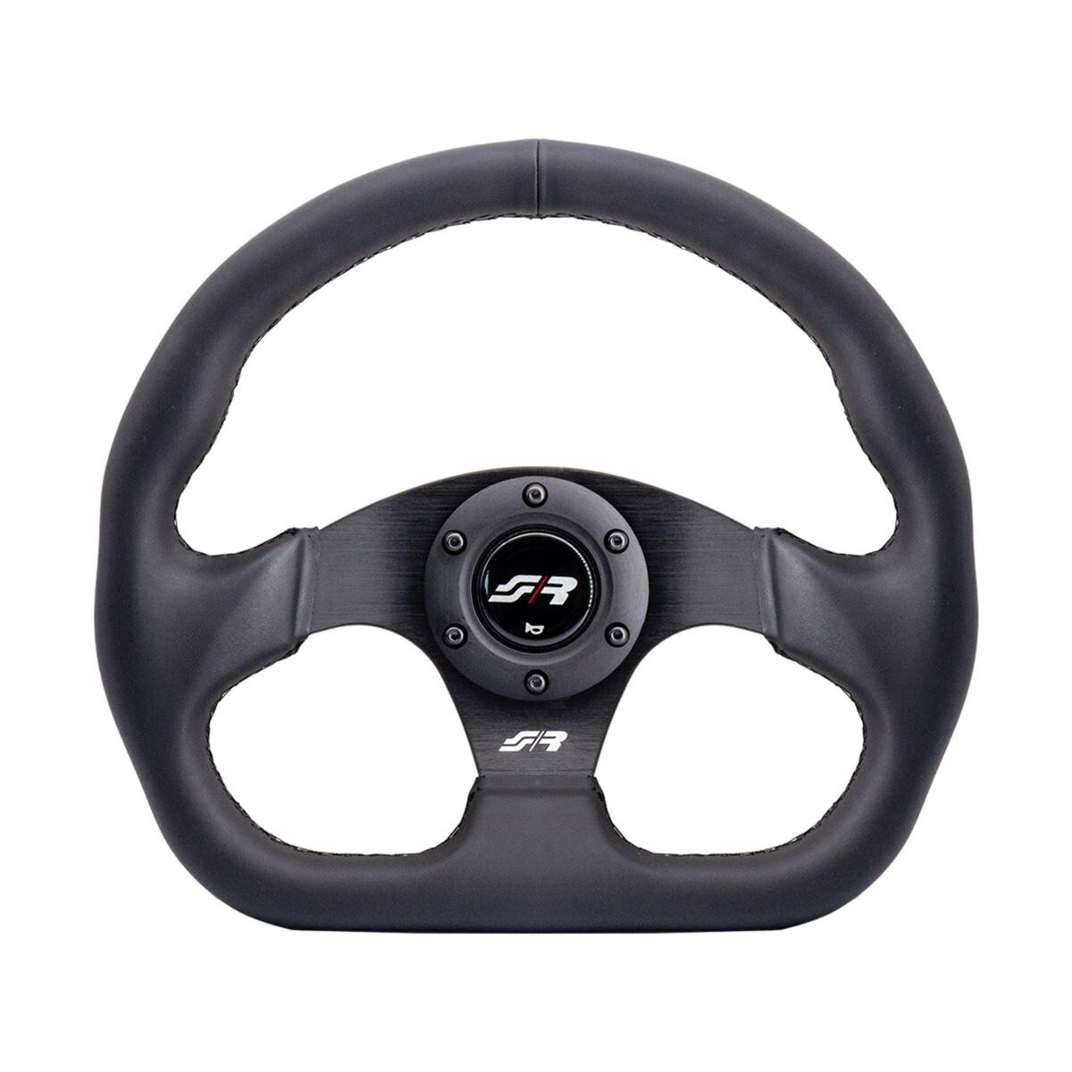 Volante Sportivo in Ecopelle Nera Modello Need For Speed NFS Simoni Racing
