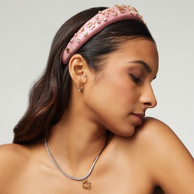 Lele Sadoughi Alice Headband NWT Rose Gold Zodiac Libra | eBay