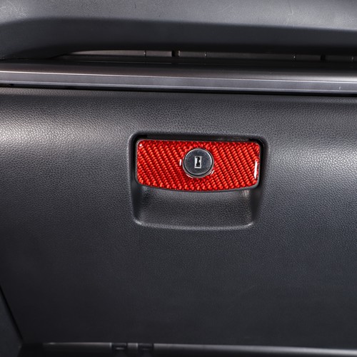 For Subaru WRX 22-23 Car Copilot Glove Box Switch Frame Trim Sticker Carbon Red - Picture 6 of 14
