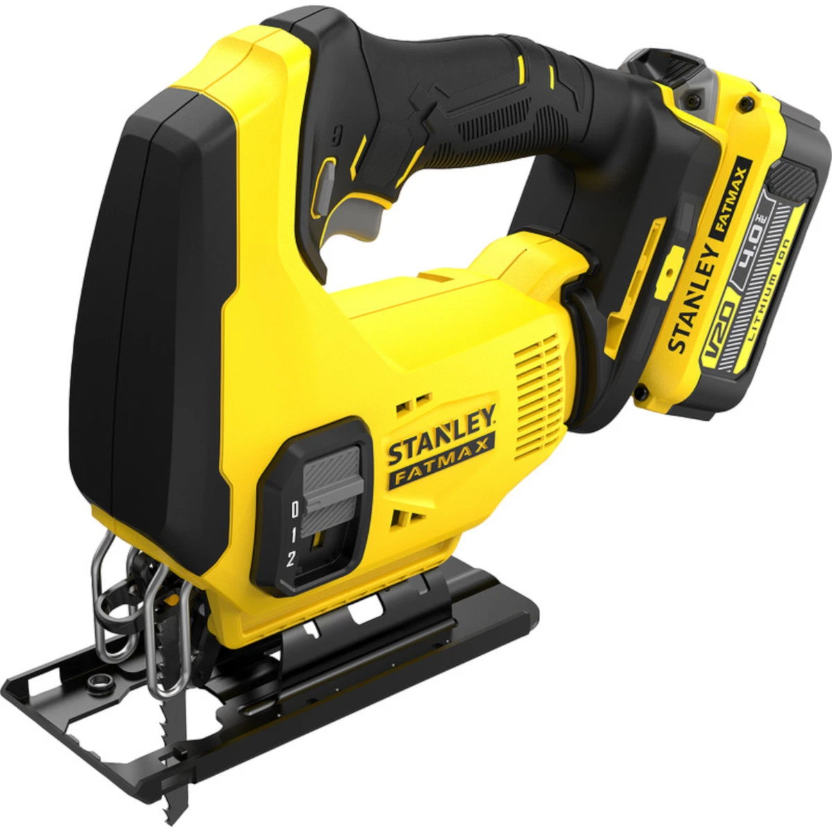 Cordless Jigsaw Tool 18V Brushless 4Ah Battery Powered Stanley FatMax w Charger