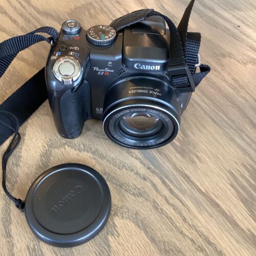 Canon PowerShot S3 IS Black 6.0 Megapixel 12x Optical Zoom Digital SLR Camera