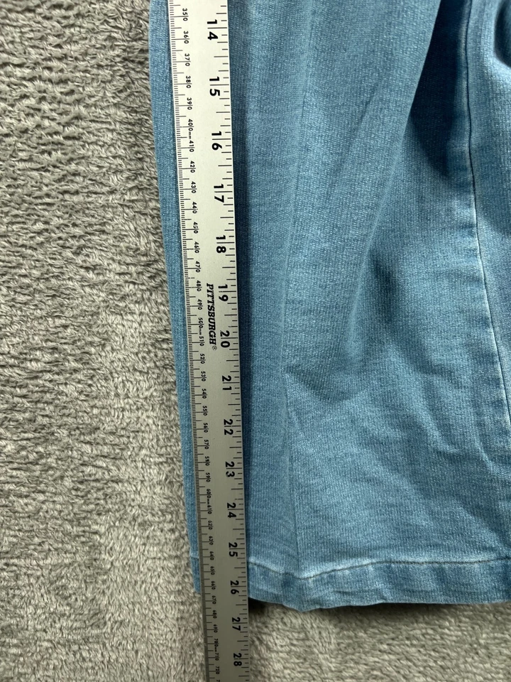 Denim Co D&Co Jeans Womens Petite 22WP Light Blue Jeans Hi Waist Ladies 40x26 - Image 4 of 4