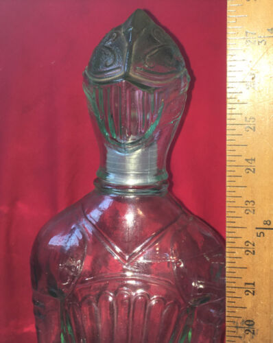 VINTAGE MCM GROSS 28"" MITTELALTERLICHER RITTER Italien GLAS DICK RENAISSANCE DEKANTER - Bild 3 von 12