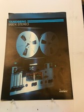 ORIGINAL TANDBERG 9100X TAPE DECK PROMO BROCHURE D808