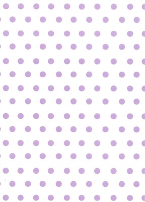 A4 Trägerpapier x 5 lila Tupfen auf weiß - Kartenherstellung Scrapbooking Basteln