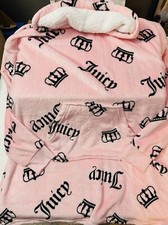 Juicy Couture Sleepwear Hoodie Blanket S/M Light Pink