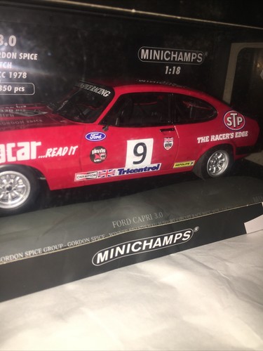 Minichamps 1/18 Diecast 155 788609 Ford Capri 3.0 Gordon Spice Grp BSCC 1978 #9 - Picture 4 of 10