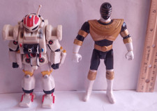 Power Rangers Zeo Action Figure Lot 1996 Bandai Saban Silo Black Ranger Vintage