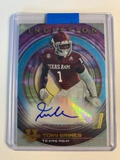 TONY GRIMES 2022-23 BOWMAN U INCEPTION RC AUTO #BIA-TG TEXAS