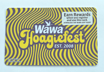 WAWA Gift Card 2023 Hoagiefest - Collectible - No Value - I Combine Shipping