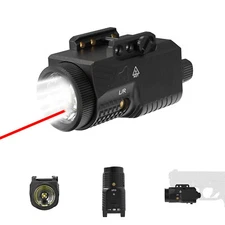 1200 Lumens Pistol Light Laser Combo Green/Blue/Red Beam Tactical Flashlight 