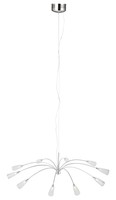 'verve Ceiling Pendant Light In Transparent/chrome 'verve Ceiling Pendant Light In Transparent/chrome