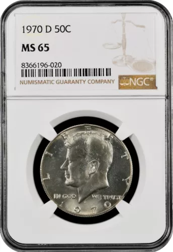 1970-D  KENNEDY  US Half Dollar,   MS65 by NGC,   a SUPERB looking coin!!!!