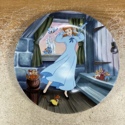 Vintage Disney 1989 Knowles Cinderella A Dream is a Wish Your Heart Makes Plate