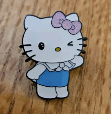 Sanrio Loungefly Hello Kitty Mermaid Glitter Pin - Blue Swimsuit