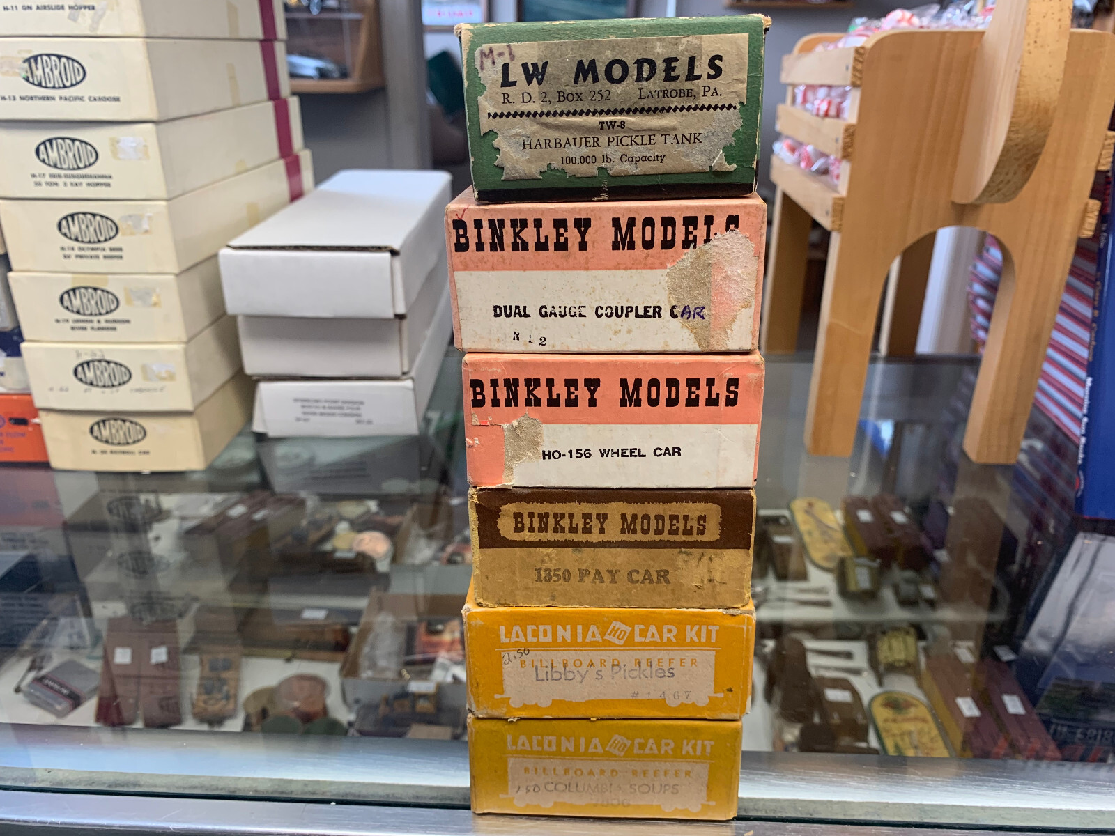 LW BINKLEY LACONIA HO CRAFTSMAN WOOD/METAL FREIGHT CAR KITS UR CHOICE