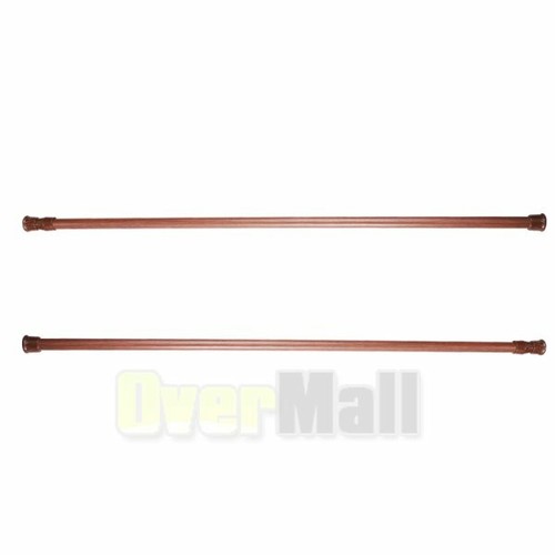 Telescopic Shower Curtain Rail Extendable Pole Bathroom Door Window Wardrobe Rod - Picture 11 of 12