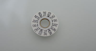 Disque De Jour (Date Wheel) Blanc Pour Mouvement Suisse ETA/Valjoux 7750 - Pièce Détachée Neuve