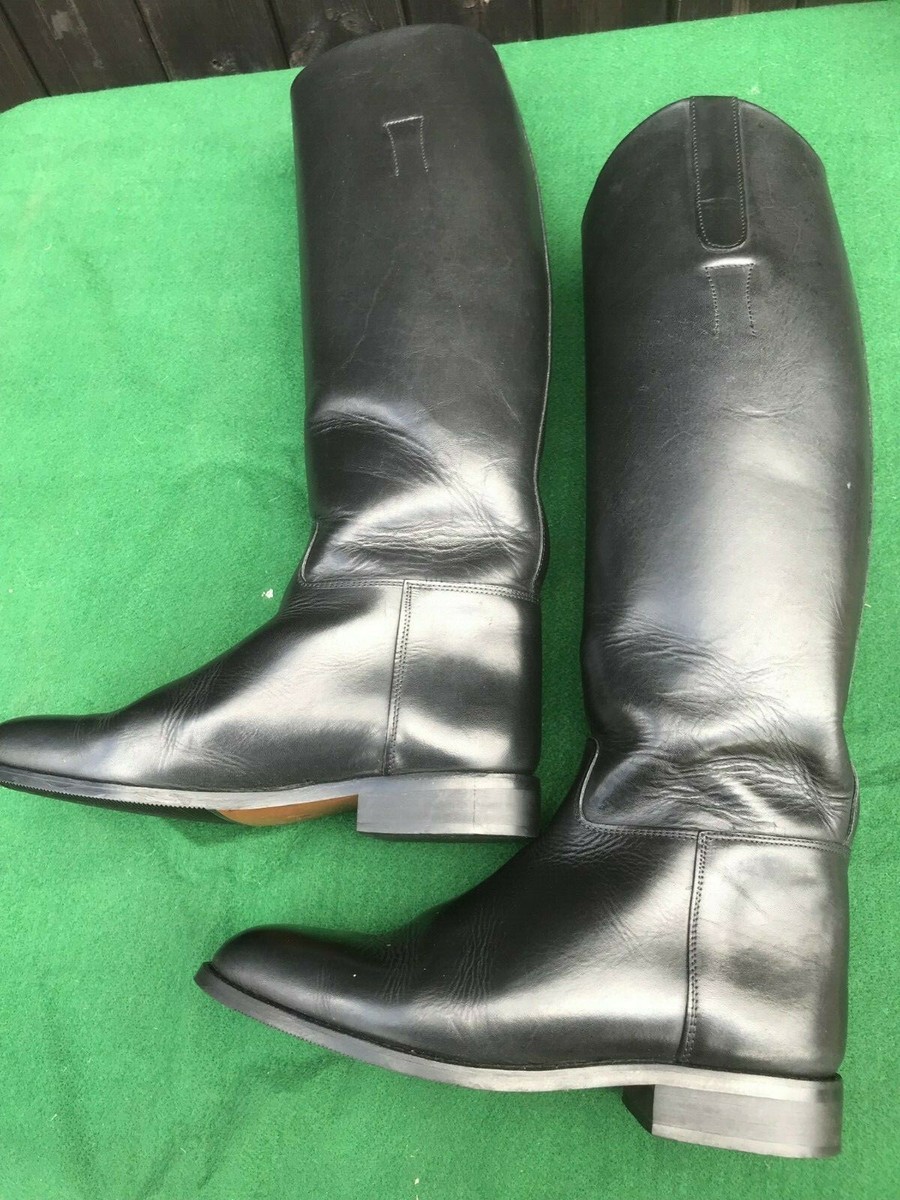 Bottes D’Équitation REGENT WINDSOR PRISTINE En Cuir Noir – Taille UK 5 (EU 38)