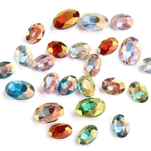 Piedras Joyas Ovaladas de Cristal Estrás Serie Los Ángeles de Alta Calidad k9 - Imagen 6 de 13
