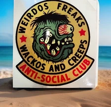 🔥 RAT FINK Sticker REFLECTIVE Weirdos Freaks Anti Social Club Ed Big Daddy Roth