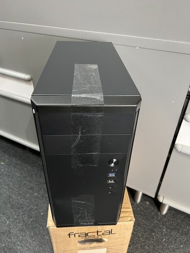 Fractal Design Core 1100 Black Micro ATX Mini Tower Computer (Front Panel Broken - Bild 2 von 4