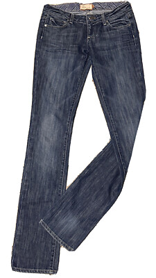 Paige Premium Denim Blue Heights Straight Leg Low Rise