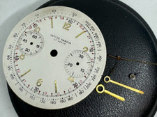 Ulysse Nardin quadrante + set lancette vintage crono meccanico Valijoux 22