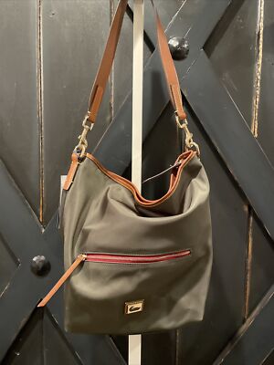 Dooney Bourke Women’s Wayfarer Nylon Hobo Purse Handbag in Green NWT 