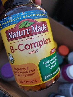 Nature Made Super B-Complex, 360 Ct Tablets ~ Best By 7/2024