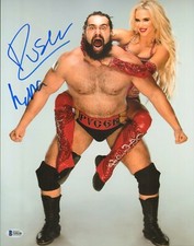 Rusev & Lana Signed 11x14 Photo BAS Beckett COA WWE Picture Autograph Total Diva