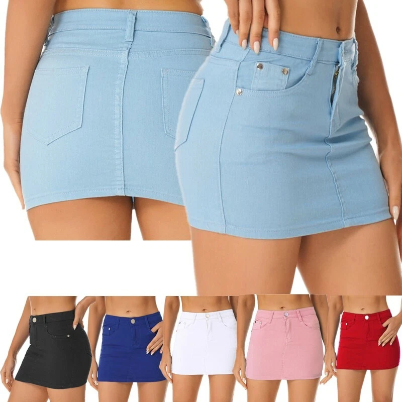Denim mini skirt 50 cheap