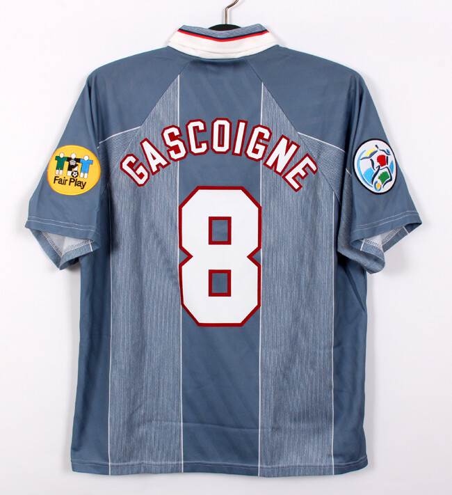 1996 ENGLAND Away S/S No.8 GASCOIGNE UMBRO EURO 96 FA 96-97 1996 ENGLAND Away S/S No.8 GASCOIGNE UMBRO EURO 96 FA 96-97