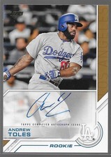 2017 Topps Salute Auto Rookie RC Andrew Toles TSA-AT Dodgers