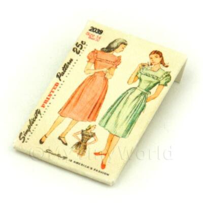 Puppenhaus Miniatur Simplicity Kleid Muster Paket 