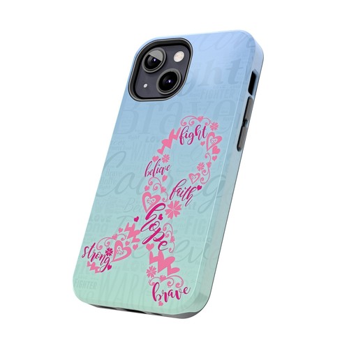 Custodie per telefoni resistenti contro il cancro al seno - design nastro rosa di supporto, cancro, regalo - Foto 49 di 107
